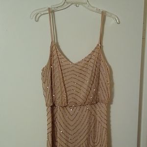 Adrianna Papell Gold Evening Gown